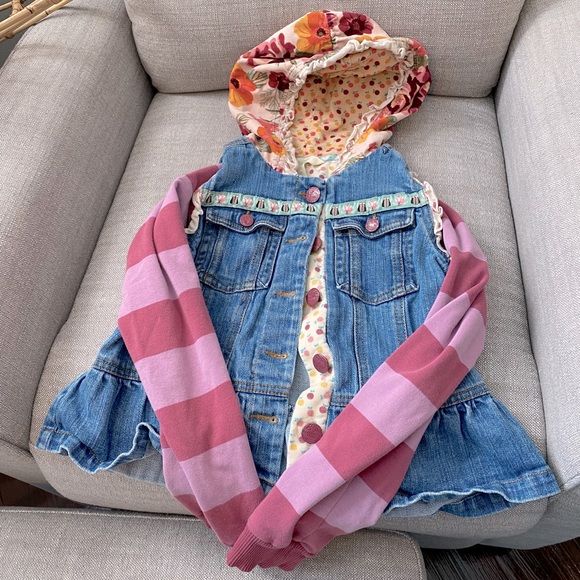 Matilda Jane Labyrinth Convertible Jean Jacket - Picture 2 of 5